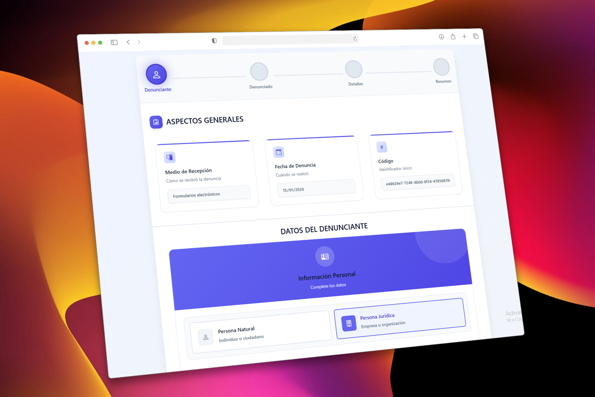 Gestión de Denuncias