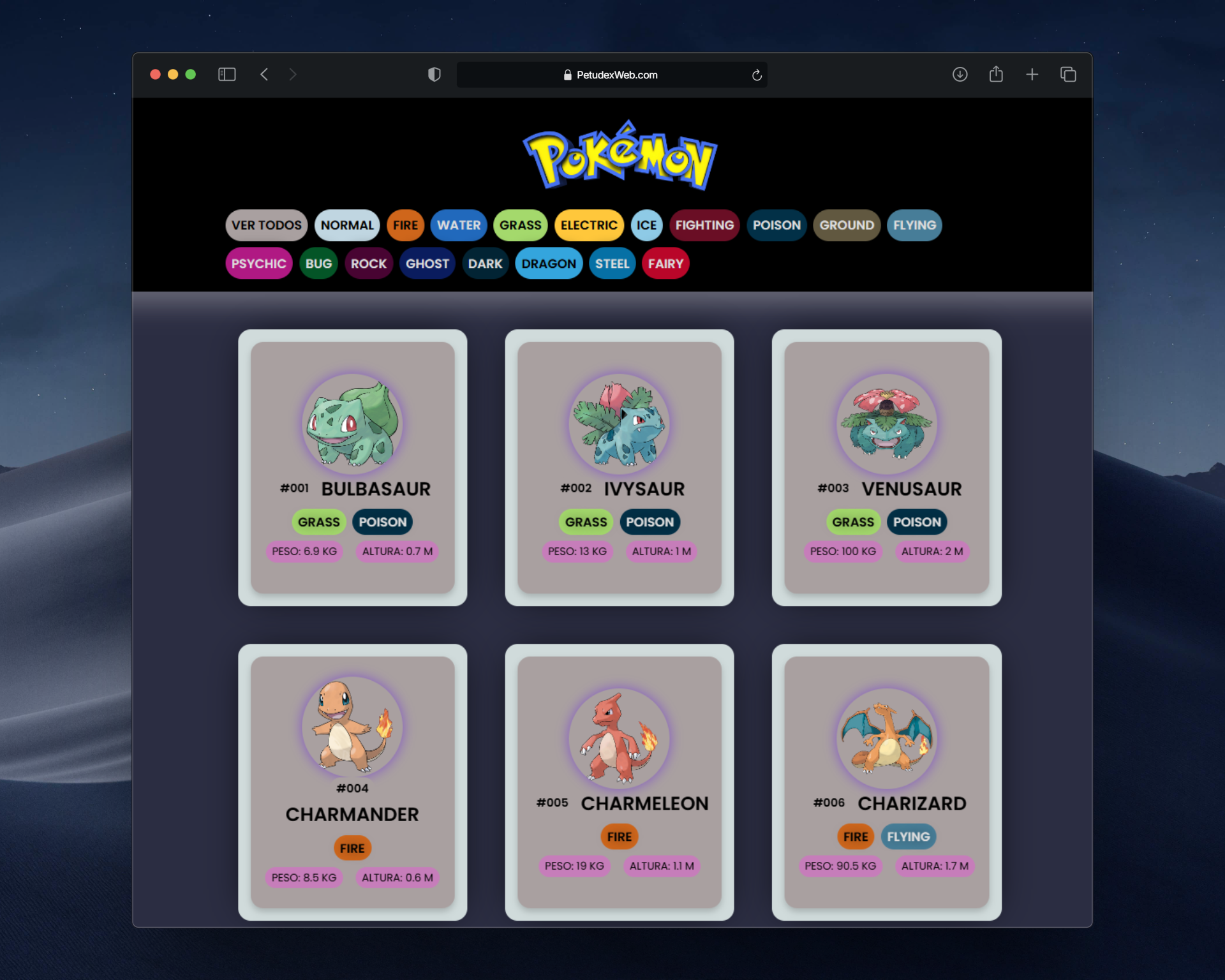 Pokédex Interactiva
